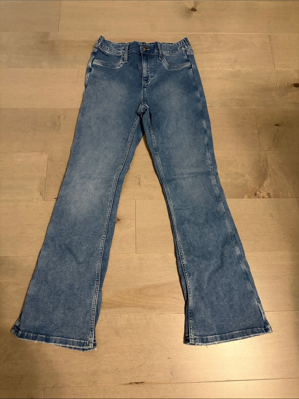 Aerie Like New Mid-Blue Flare Jeans